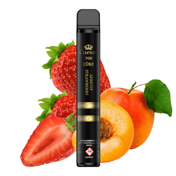 Caesar Vape 700 Züge 20mg - APRICOT STRAWBERRY