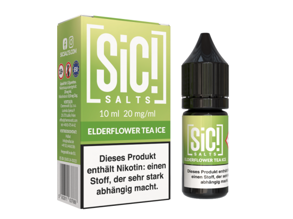 SiC! Salts 20mg Nikotinsalz Liquid 10ml - Elderflower Tea Ice