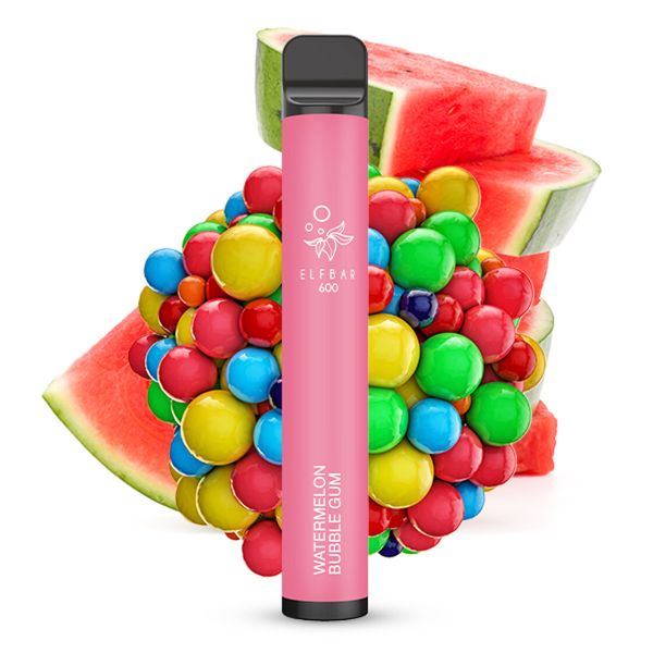 Elfbar 600 Einweg E-Shisha 20mg - Watermelon Bubble Gum
