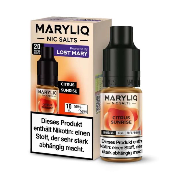Maryliq Nikotinsalz Liquid 10 ml - 20 mg - Citrus Sunrise