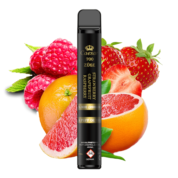 Caesar Vape 700 Züge 20mg - Strawberry Grapefruit Raspberry