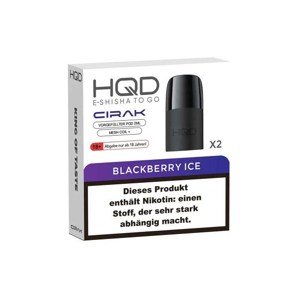 HQD Cirak Pods - 18mg - Blackberry Ice