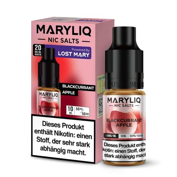 Maryliq Nikotinsalz Liquid 10 ml - 20 mg - Blackcurrant Apple