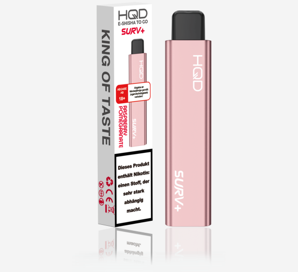 HQD Surv+ Vape - 18mg - Raspberry Pomgranate