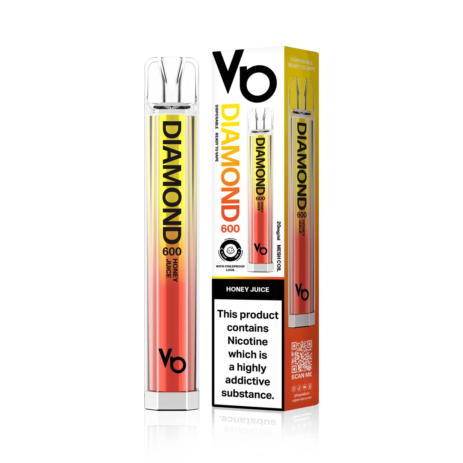 diamond e zigarette Vapes Bars Diamond 600 Einweg E-Zigarette 20 mg/ml Nikotin 600 Züge main image 1