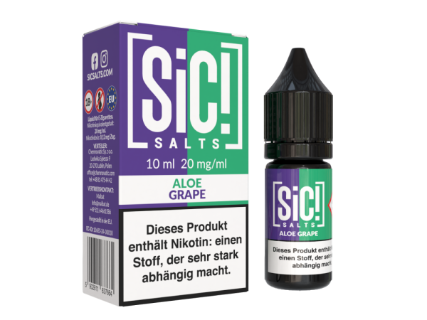 SiC! Salts 20mg Nikotinsalz Liquid 10ml - Aloe Grape