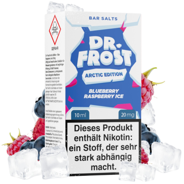 Dr. Frost Arctic Edition - Nikotinsalz Liquid 10ml - 20mg - Blueberry Raspberry Ice