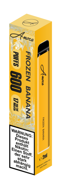 Anoca 600 E-Shisha Einweg Frozen Banana 17 mg