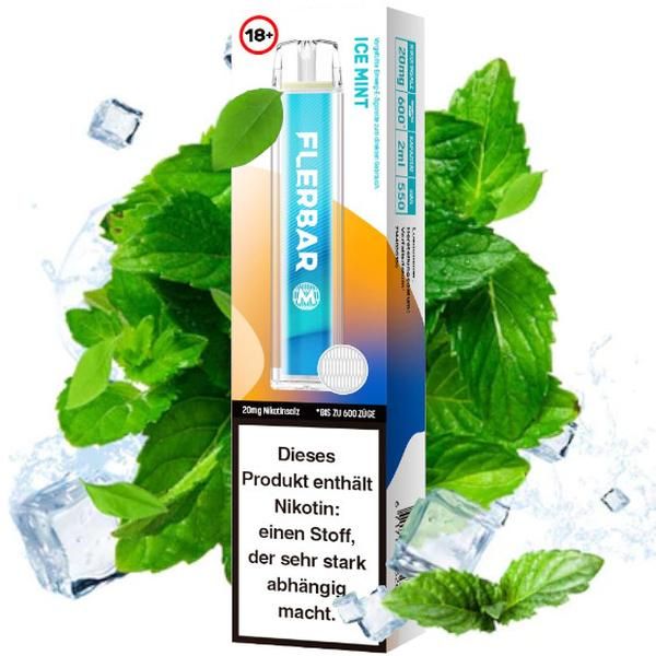 Flerbar Einweg Vape 20mg - Ice Mint