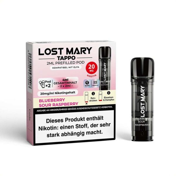 Lost Mary Tappo Pods - 20mg - Blueberry Sour Raspberry