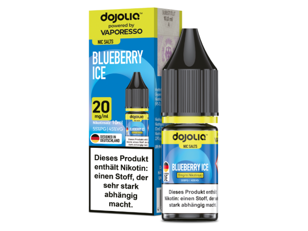 Dojoliq – Nikotinsalz Liquid 10 ml – 20 mg/ml – Blueberry Ice