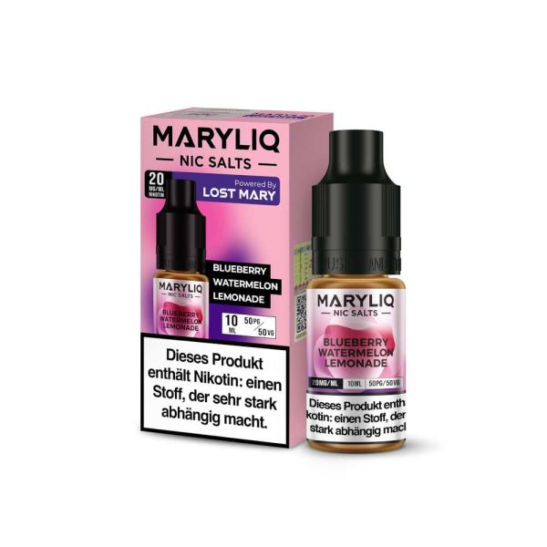 Maryliq Nikotinsalz Liquid 10 ml - 20 mg - Blueberry Watermelon Lemonade