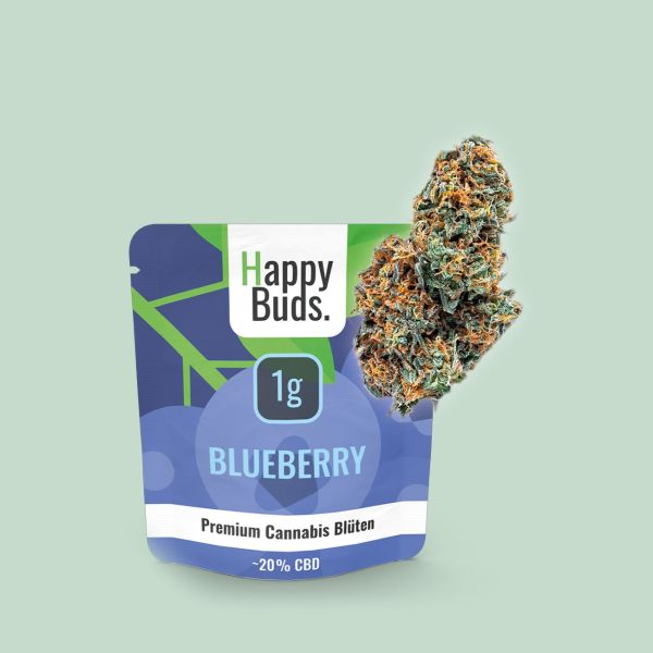 Happy Buds CBD Blüten - Blueberry - 1g