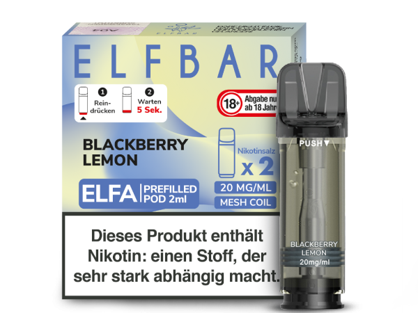 Elfbar Elfa Pod - 20mg - Blackberry Lemon