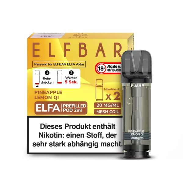 Elfbar Elfa Pod - 20mg - Pineapple Leomn QI