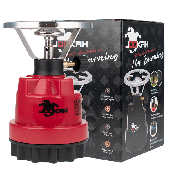 Jookah Gas Kohleanzünder Mrs. Burning - Rot