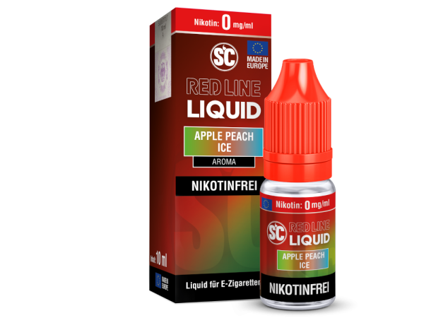 SC - Red Line - Apple Peach Ice - 0 mg - Nikotinsalz Liquid