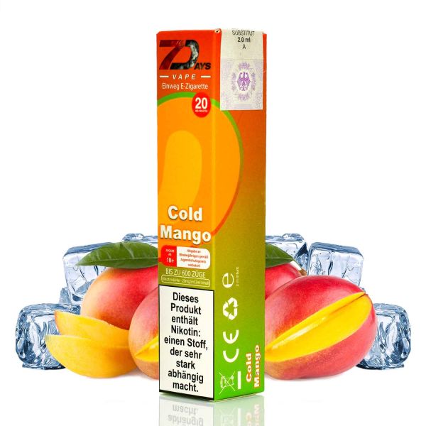 7 Days Vape - 20mg - Cold Mango