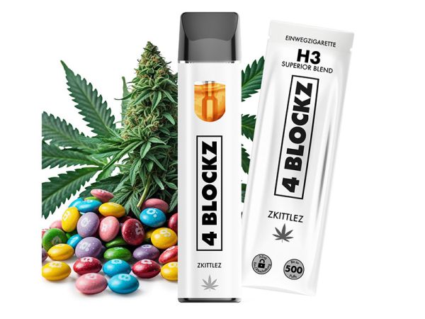 4 Blockz H3 Superior Blend 95% - 1ml - Zkittlez | SkyWhite Shop