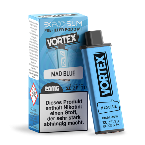 Expod Slim Pod - Vortex - 20mg - Mad Blue