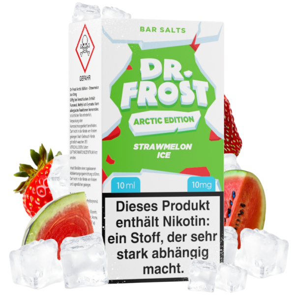 Dr. Frost Arctic Edition - Nikotinsalz Liquid 10ml - 10mg - Strawmelon Ice