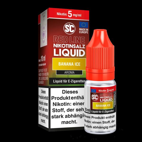SC - Red Line - Banana Ice - 5 mg - Nikotinsalz Liquid