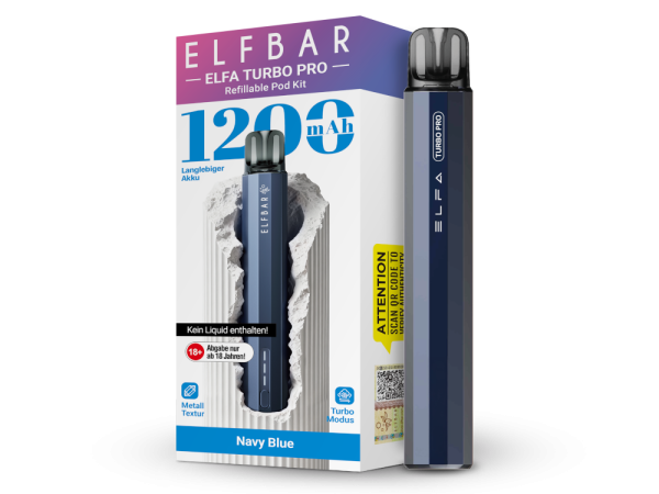 Elfbar Elfa Turbo Pro – 1200mAh Pod System - Navy Blue