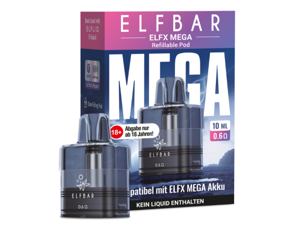 Elfbar ELFX Mega Pod 10 ml – 0,6 Ohm