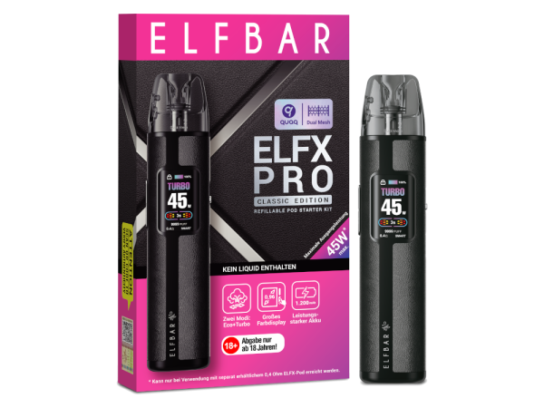 Elfbar Elfx Pro - schwarz