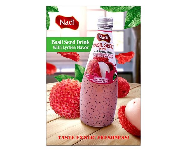 Nadi - Basilikumsamen mit Litschi-Geschmack 290 ml