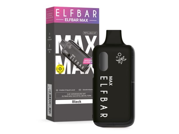Elfbar Max Akku 650 mAh - schwarz