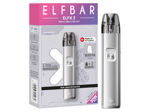 Elfbar Elfx 2 - Titanium Silver
