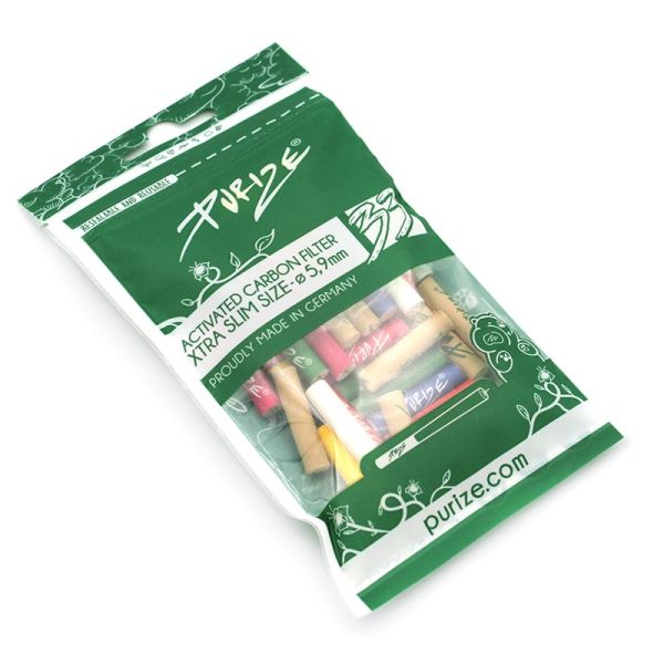 PURIZE XTRA Slim Size Aktivkohlefilter Mixed - 33 Stück - ø 5,9 mm