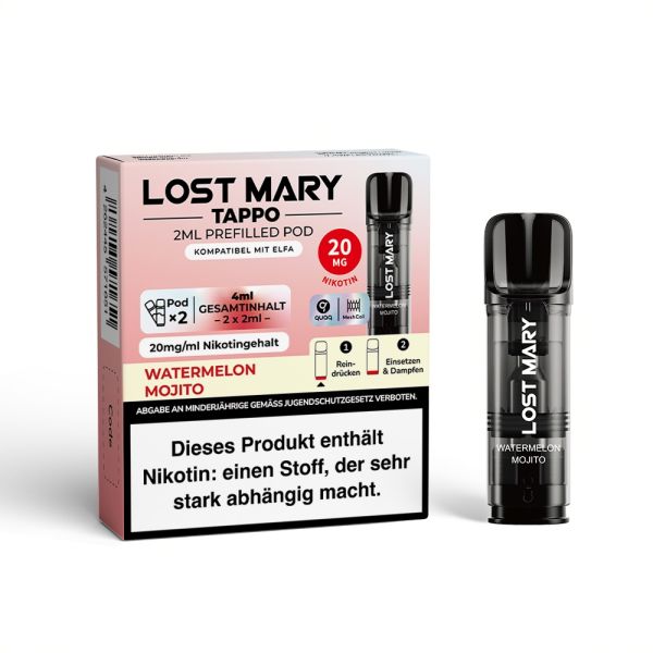 Lost Mary Tappo Pods - 20mg - Watermelon Mojito
