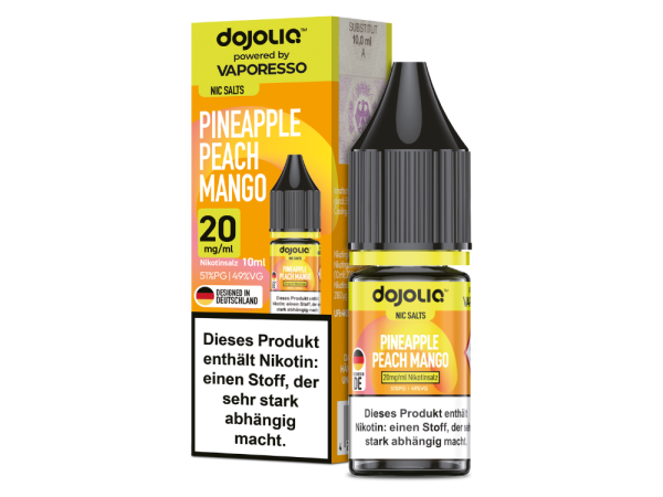 Dojoliq – Nikotinsalz Liquid 10 ml – 20 mg/ml – Pineapple Peach Mango