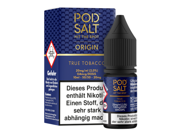 Pod Salt Origin 20 mg/ml10 ml Nikotinsalz Liquid - True Tobacco