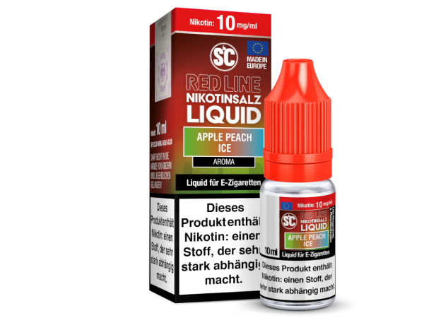 SC - Red Line - Apple Peach Ice - 10 mg - Nikotinsalz Liquid