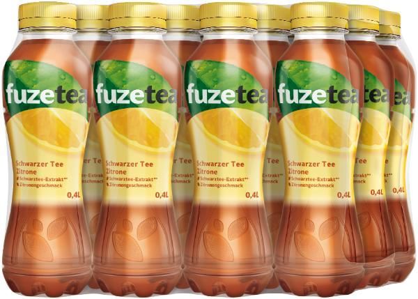 Fuze Schwarzer Tee Zitrone 12 x 0,4 L