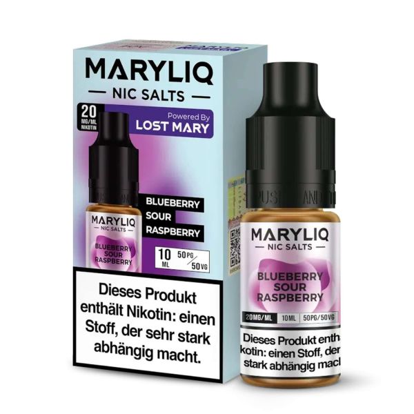 Maryliq Nikotinsalz Liquid 10 ml - 20 mg - Blueberry Sour Raspberry