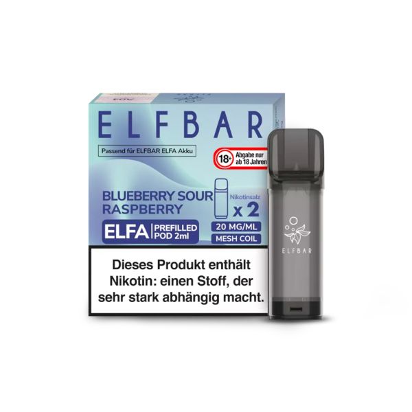 Elfbar Elfa Pod - 20mg - Blueberry Sour Raspberry