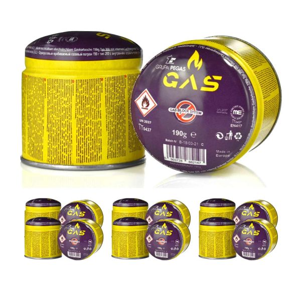 Pegas Gaskartuschen - Set 6x