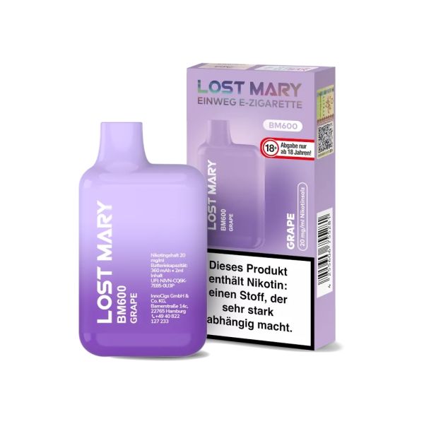 Elfbar Lost Mary Grape - 20mg - Einweg E-Zigarette