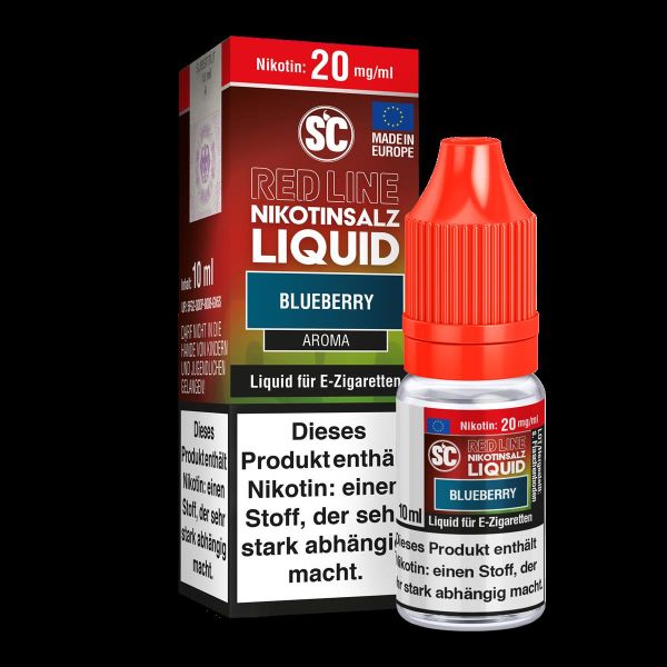 SC - Red Line - Blueberry - 20 mg - Nikotinsalz Liquid