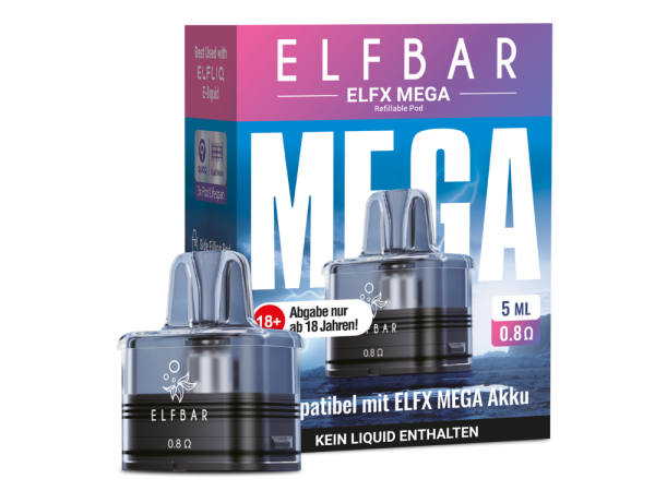 Elfbar ELFX Mega Pod 5 ml – 0,8 Ohm