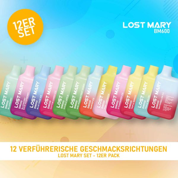 einweg e zigarette lost mary Lost Mary BM600 kaufen | 17 Sorten ab 5,49€ main image 0