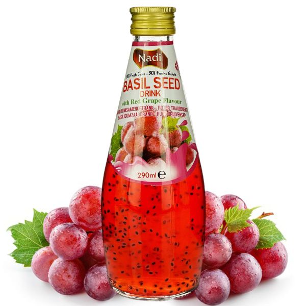Nadi - Basilikumsamen mit Rote Trauben-Geschmack 290 ml