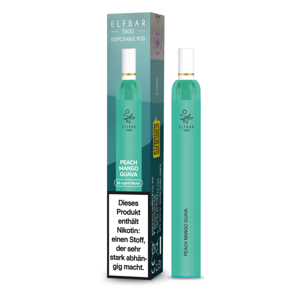 Elf Bar T600 Einweg E-Shisha 20mg - Peach Mango Guava