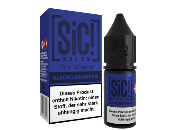 SiC! Salts 20mg Nikotinsalz Liquid 10ml - Blackcurrant Ice