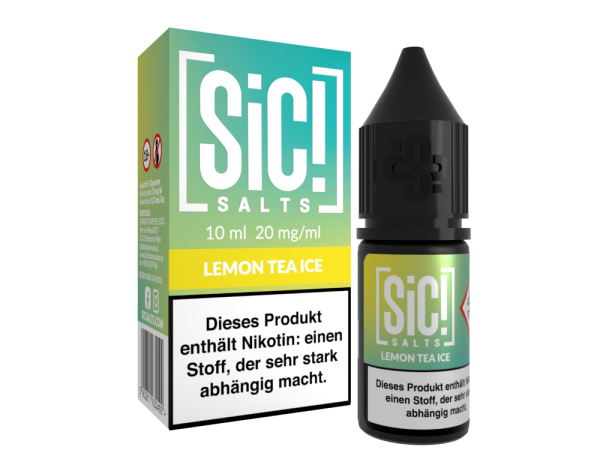 SiC! Salts 20mg Nikotinsalz Liquid 10ml - Lemon Tea Ice