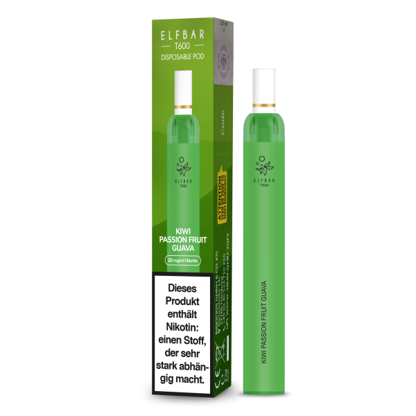 Elf Bar T600 Einweg E-Shisha 20mg - Kiwi Passionfruit Guava
